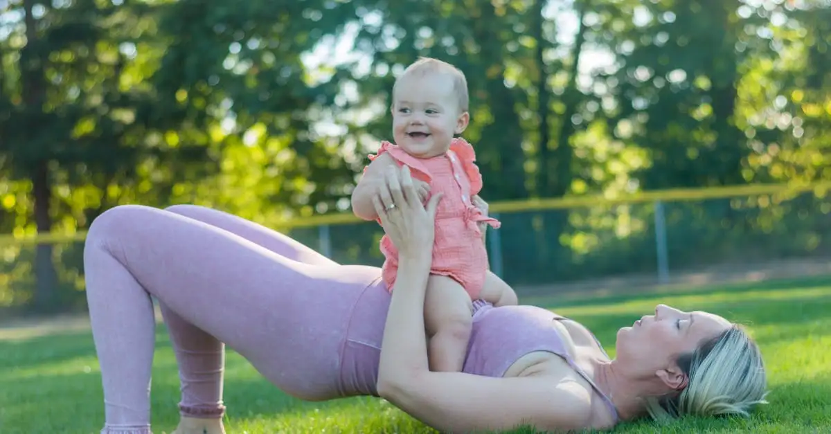 Newborn yoga